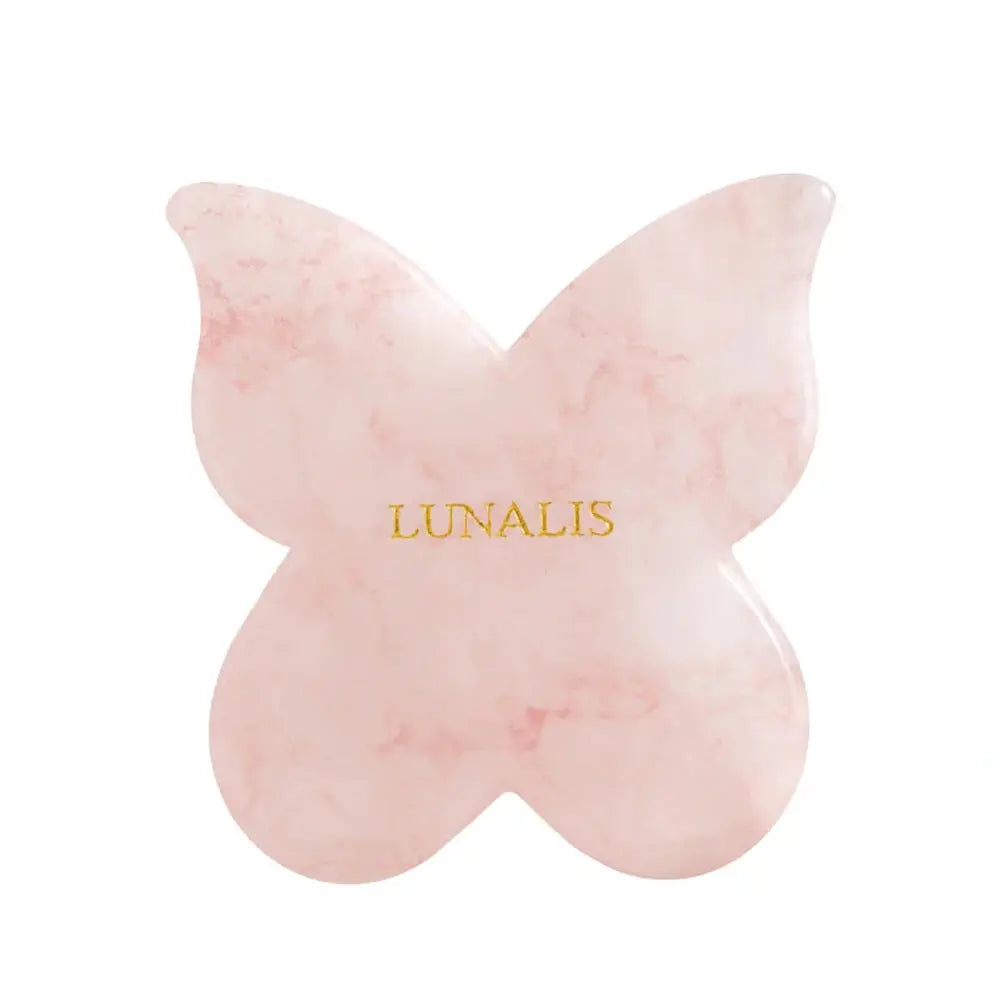 Butterfly Gua Sha | Rose Quartz Gua Sha | Lunalis Cosmetics